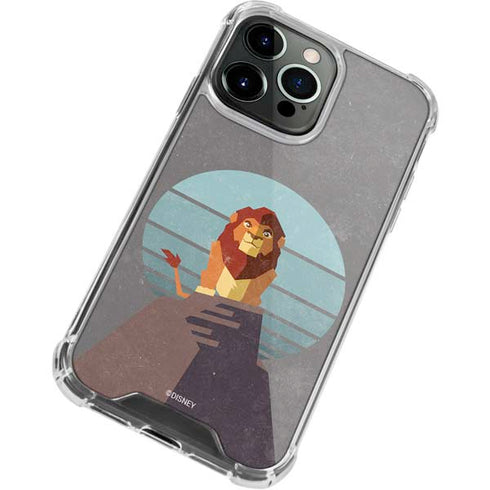 Disney The Lion King Simba On Pride Rock iPhone 15 Pro Clear Case